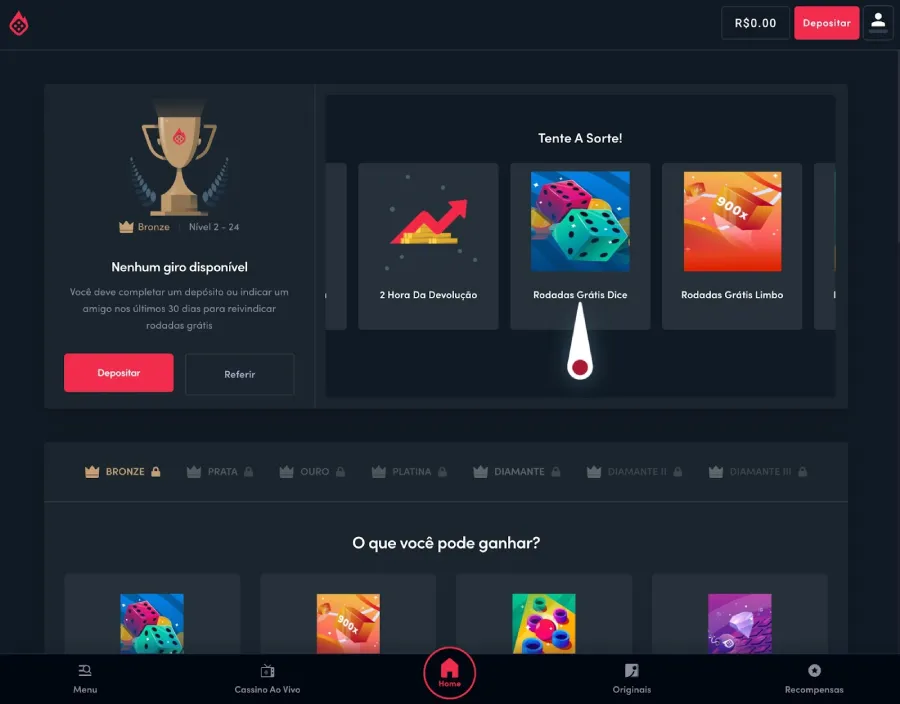 A Roleta de Prêmios do cassino Blaze