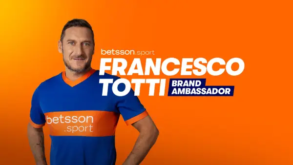 Francesco Totti, o ícone do futebol, é o embaixador da Betsson