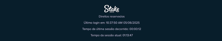 Tempo de sessão no Stake cassino