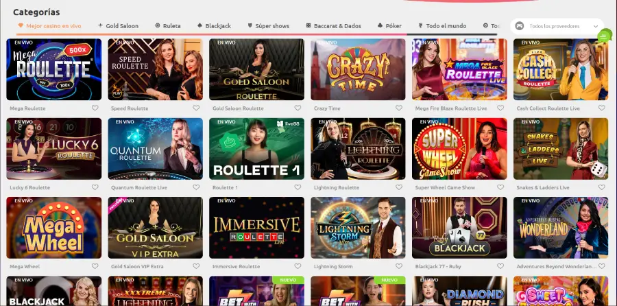 Cadoola Casino oferece uma seleção variada de jogos virtuais e ao vivo.