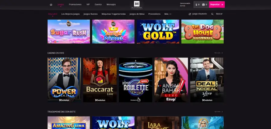 Playgrand Cassino oferece jogos de provedores de software reconhecidos.