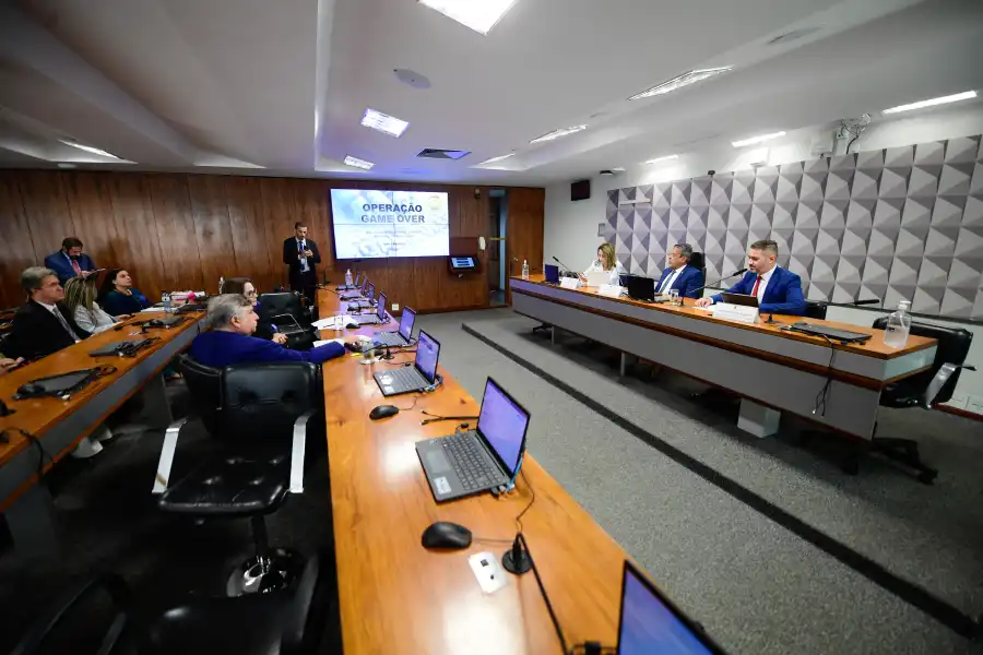Operação Game Over parte da CPI das Bets. Créditos: Saulo Cruz/Agência Senado.