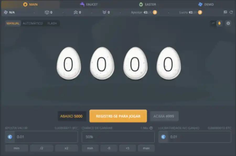 Jogo de dados do Duck Dice.