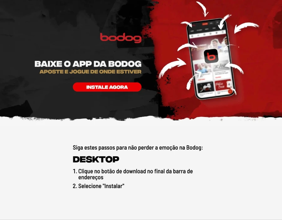 Mensagem para baixar app mas na verdade é um atalho.